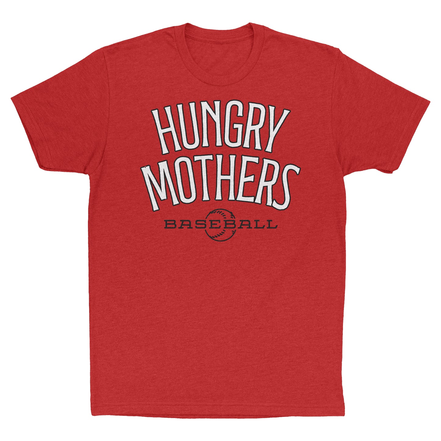 Official "Hungry Mothers Baseball" red tee
